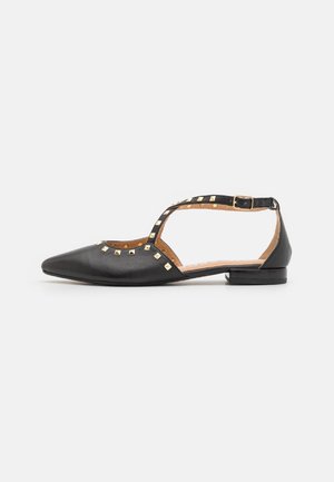 GARCON - Ankle strap ballet pumps - black