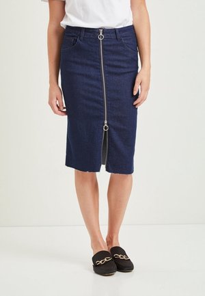 Jupe crayon - dirty denim