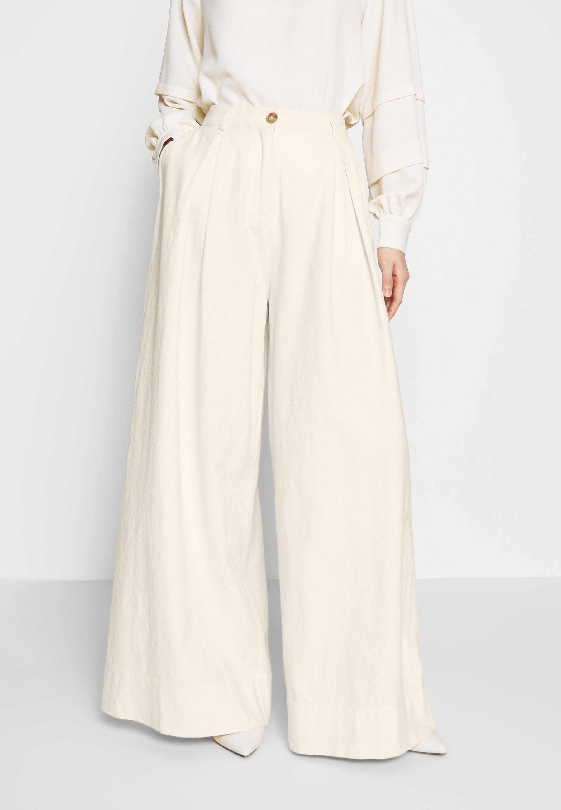 ABBY PANTS Bukse cream ABBY PANTS Bukse cream