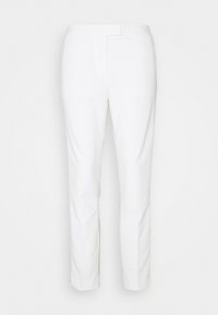 FRONT TAB STRAIGHT PANT - Trousers - ivory