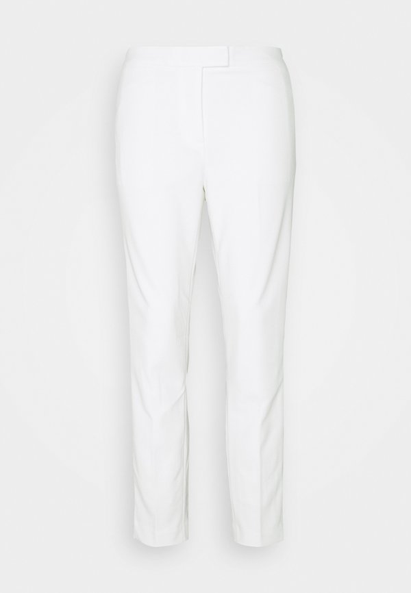 FRONT TAB STRAIGHT PANT - Trousers - ivory