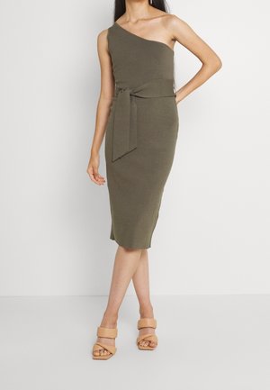 Gebreide jurk - khaki