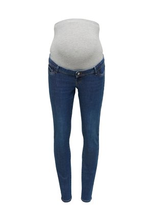 ONLY MATERNITY, OLMALLYSKINNYDNMBOX - Jeans Skinny Fit - dark blue denim