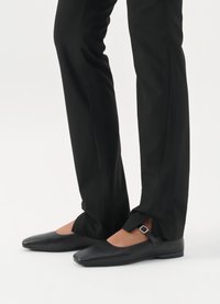 DELIA - Ankle strap ballet pumps - black