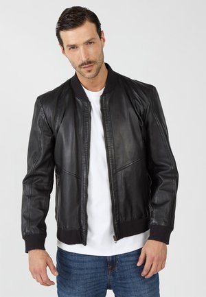 Leren jas - black