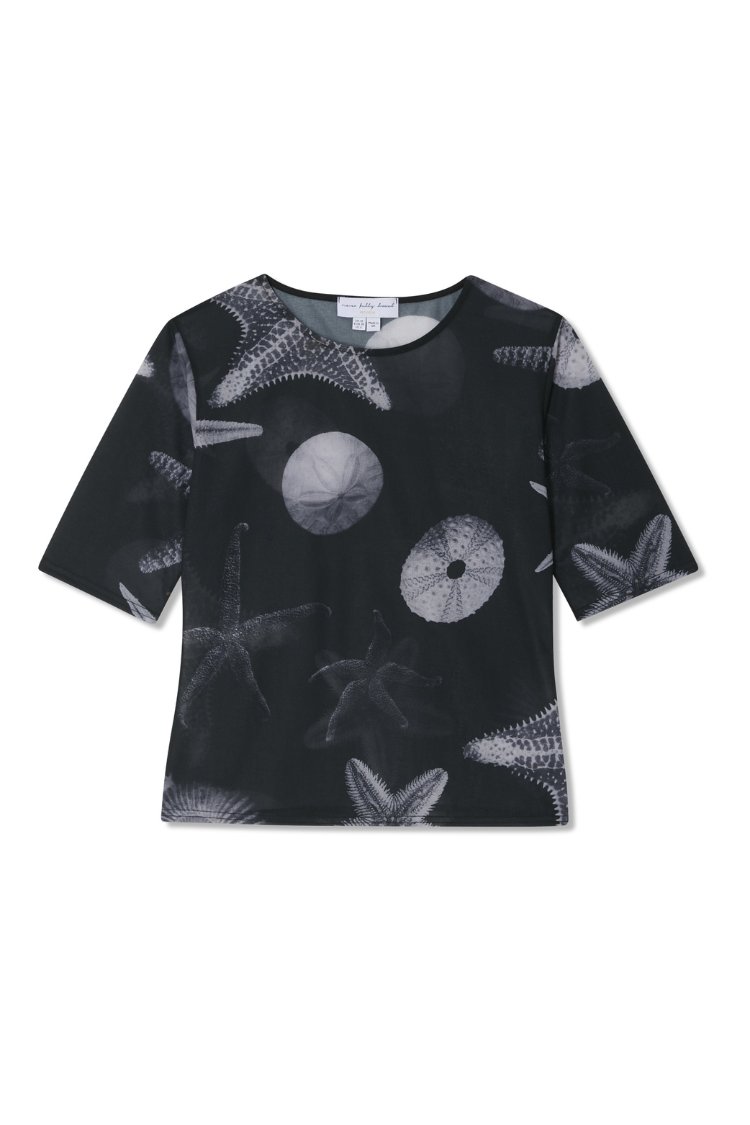 Never Fully Dressed T-shirt print zwart