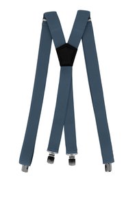 Fabio Farini HOSENTRÄGER 3CM BREITE X-FORM VERSTELLBARE LÄNGE MIT CLIPVERSCHLUSS - Gürtel business - hellblau