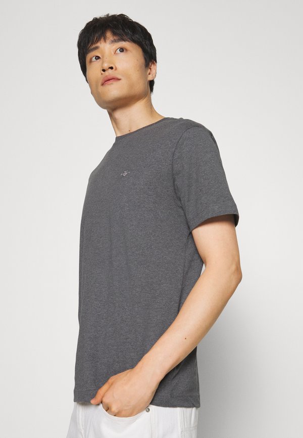 SHIELD - Basic T-shirt - antracit melange4