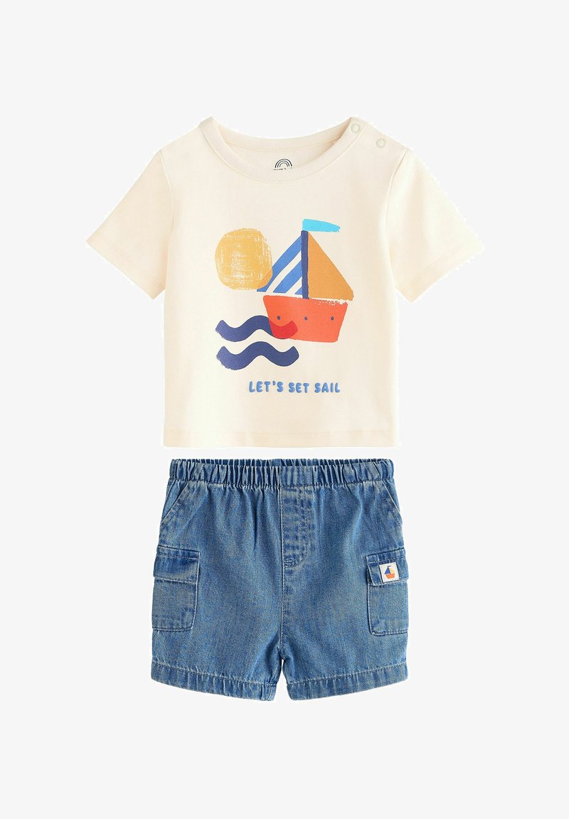 Next 2 PIECE SET- REGULAR FIT - Shorts - blue boat