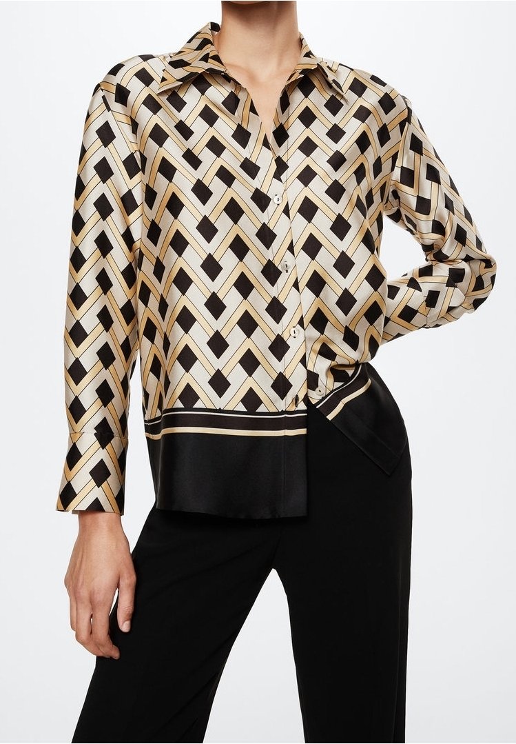 Mango Overhemdblouse - yellow