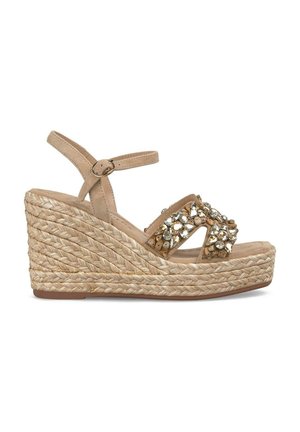 Sandalen met hoge hak - marrón claro