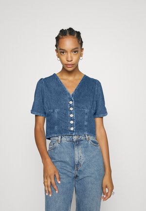 ONLANNI PUFF - Blouse - medium blue denim