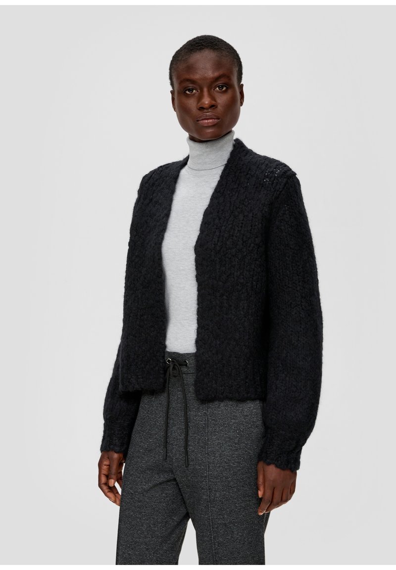 s.Oliver BLACK LABEL Strickjacke - schwarz
