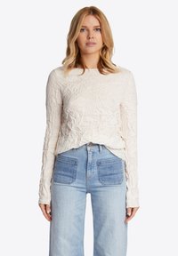 Rich & Royal - LONGSLEEVE IM CRINKLE-LOOK - Blouse - pearl white Thumbnail Image 1