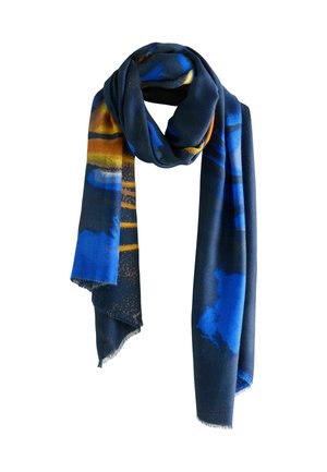 Šalikas - navy tie dye