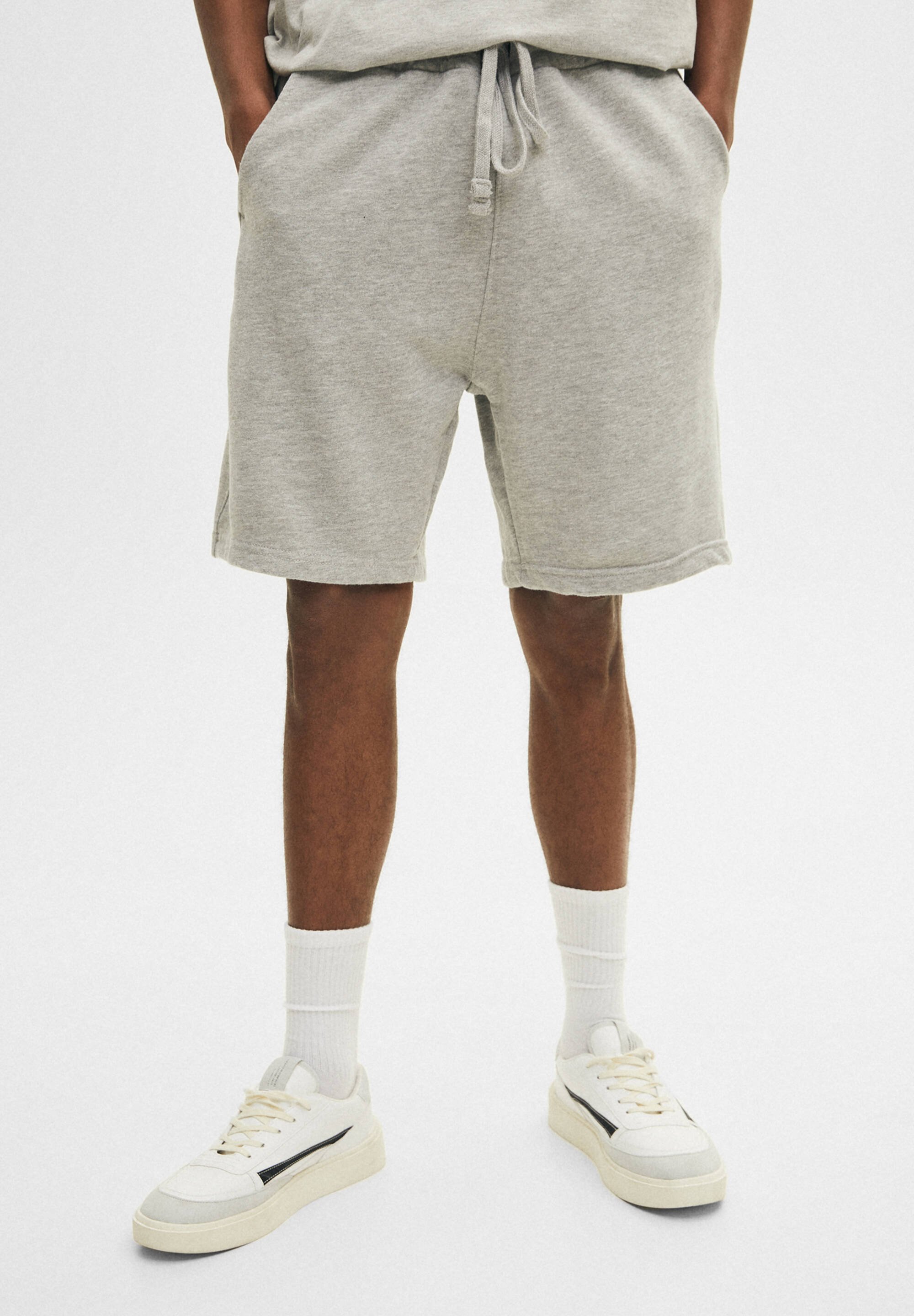 PULL\u0026BEAR SET - Shorts - light grey 