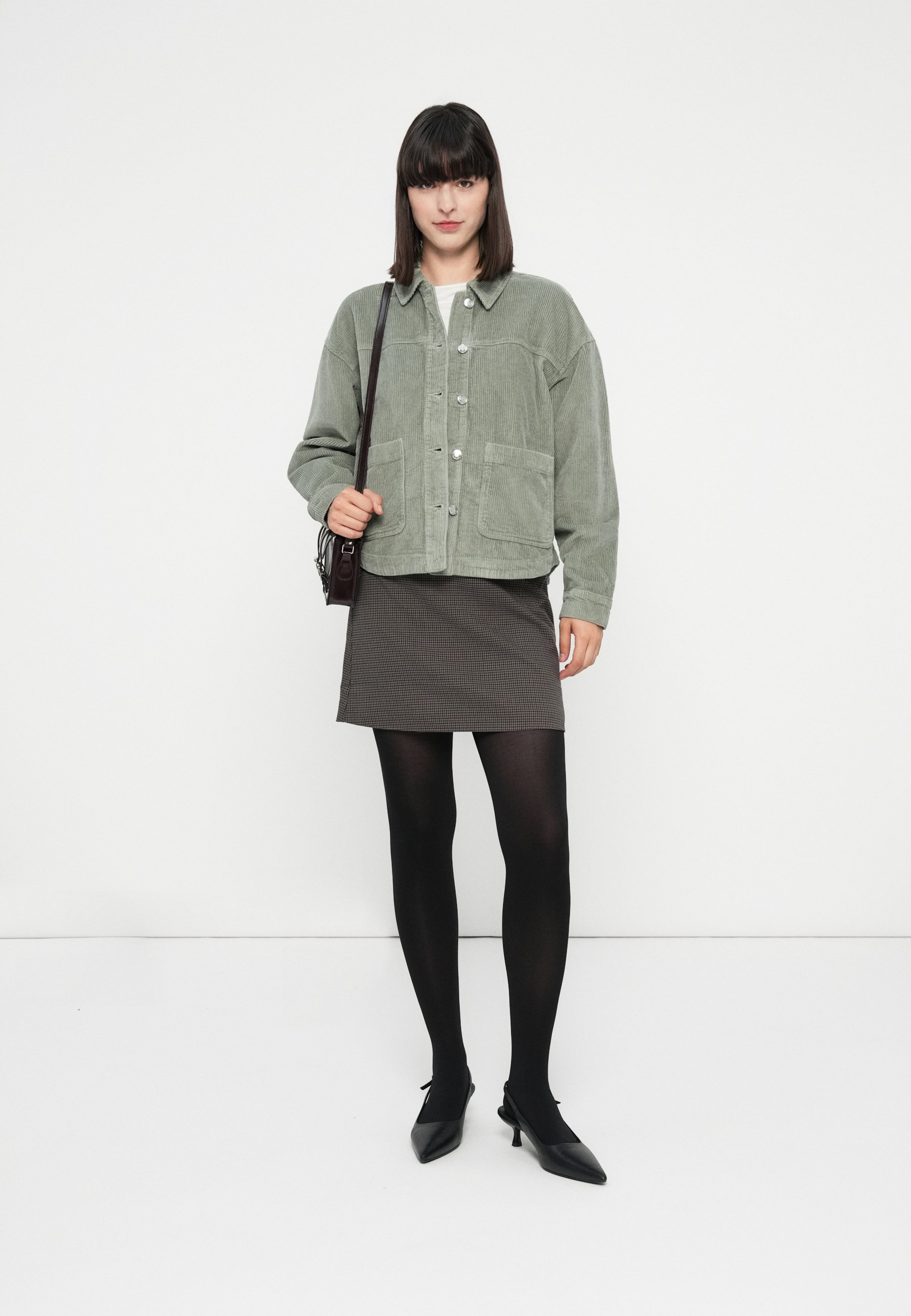 Vero Moda VMJAMIE Corduroy - Sommerjakke - green/light green/grønn