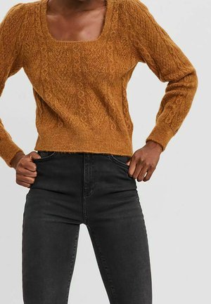 Trui - mottled brown