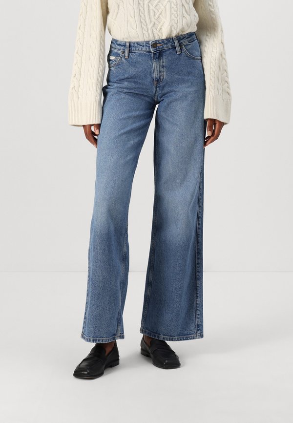 WIDE LEG - Wide Leg - medium used wash