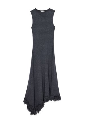 ASYMMETRIC HEM - Svetríkové šaty - grey