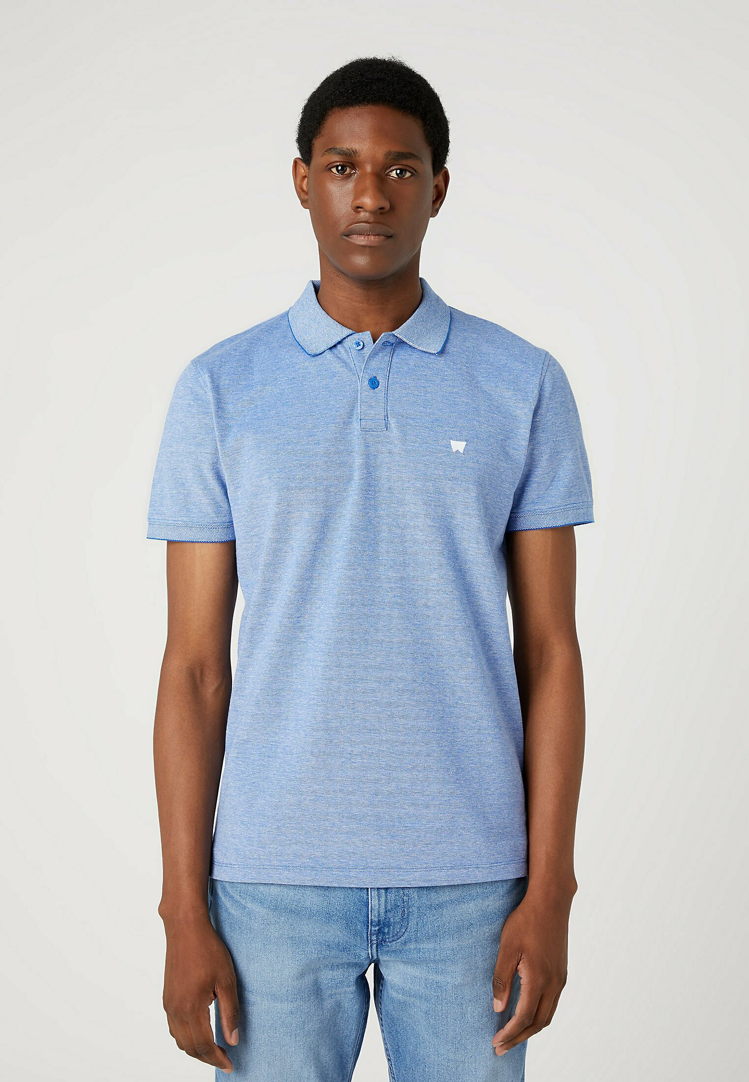 Wrangler REFINED - Polo shirt - wrangler blue/blue 