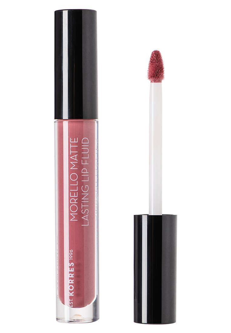 Korres Morello Matte Lasting Lip Fluid Flussiger Lippenstift 74 Fig Dunkelrot Zalando De