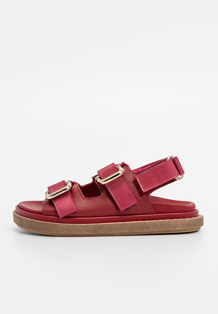 ALOHAS Sandalen met plateauzool rood
