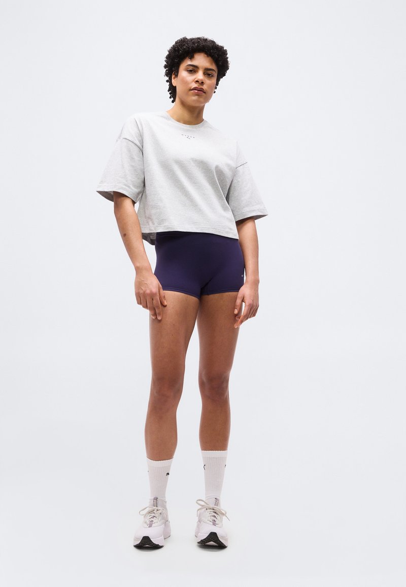 PUMA X HYROX CROPPED - Triko s potiskem - light gray heather