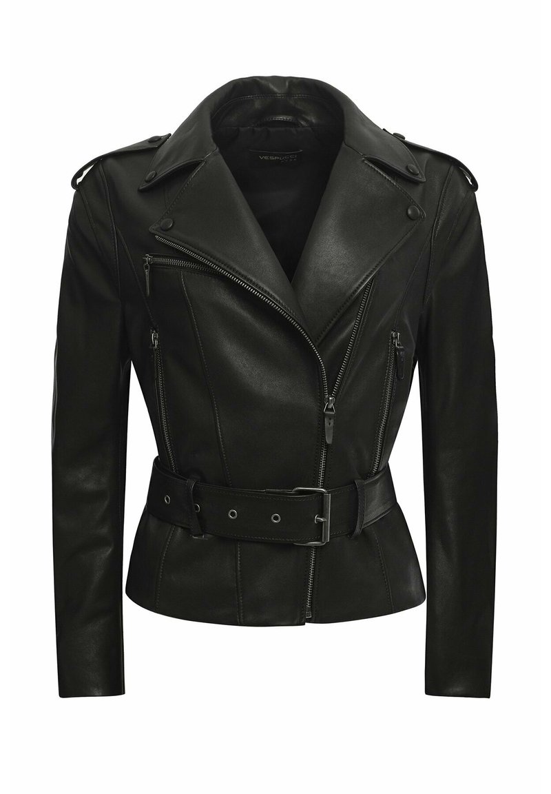 Damen Bekleidung | Vespucci by VSP HANA Lederjacke black/schwarz - MY70795 Damen Bekleidung | Vespucci by VSP HANA Lederjacke black/schwarz - MY70795