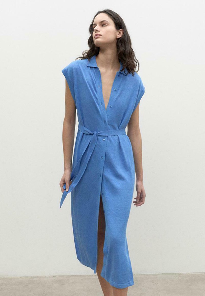 Ecoalf Blousejurk blauw Ecoalf Blousejurk blauw