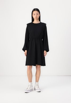 ONLMETTE TAPE DRESS - Jurk - black