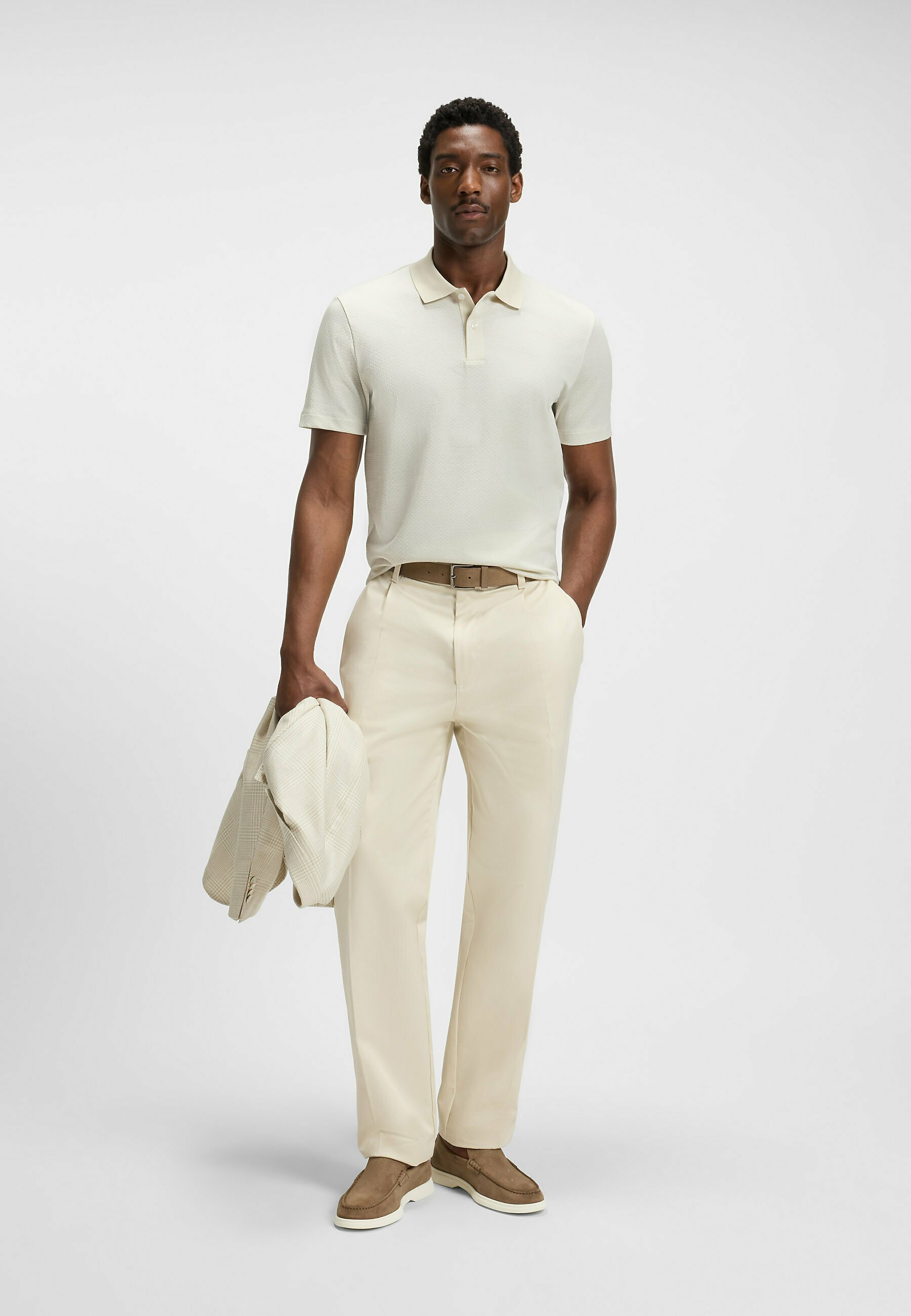 BOSS C-PARLAY 212 - Polo shirt - open white eleven/off-white - Zalando.co.uk