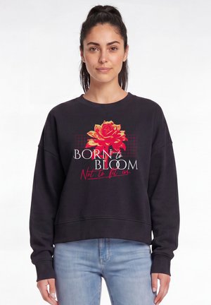 watapparel, BORN TO BLOOM - Sweatshirt - black