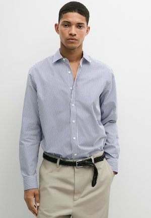Massimo Dutti, Skjorta - mottled dark blue