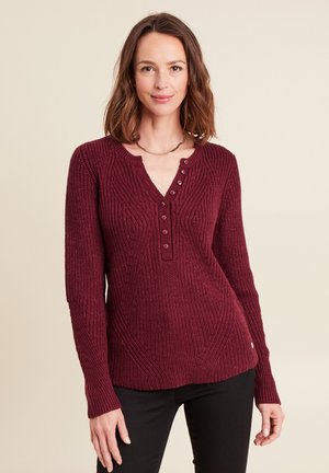 MIT LANGEN ÄRMELN - Maglione - bordeaux
