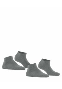 FALKE HAPPY 2-PACK - Strumpor - light greymel
