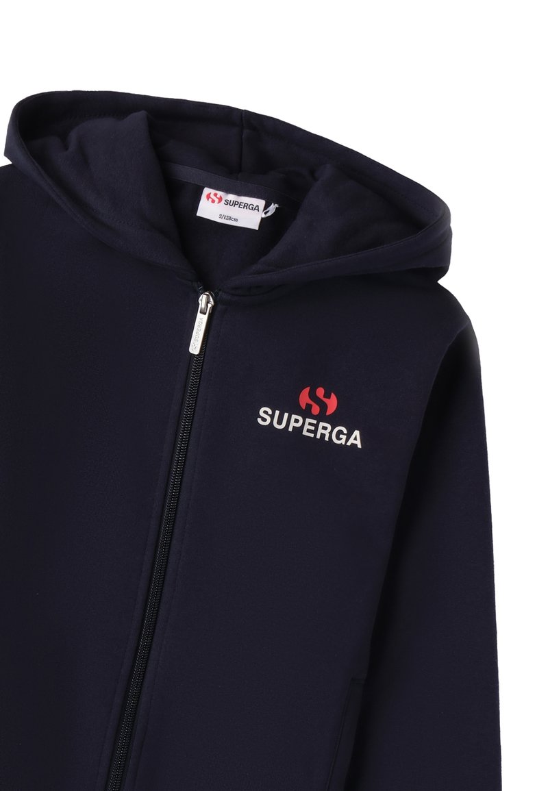 Superga WITH ZIP FASTENING Felpa con zip navy/blu