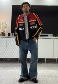 Replay RACING JACKET UNISEX - Jachetă de vară - black/red/yellow/white