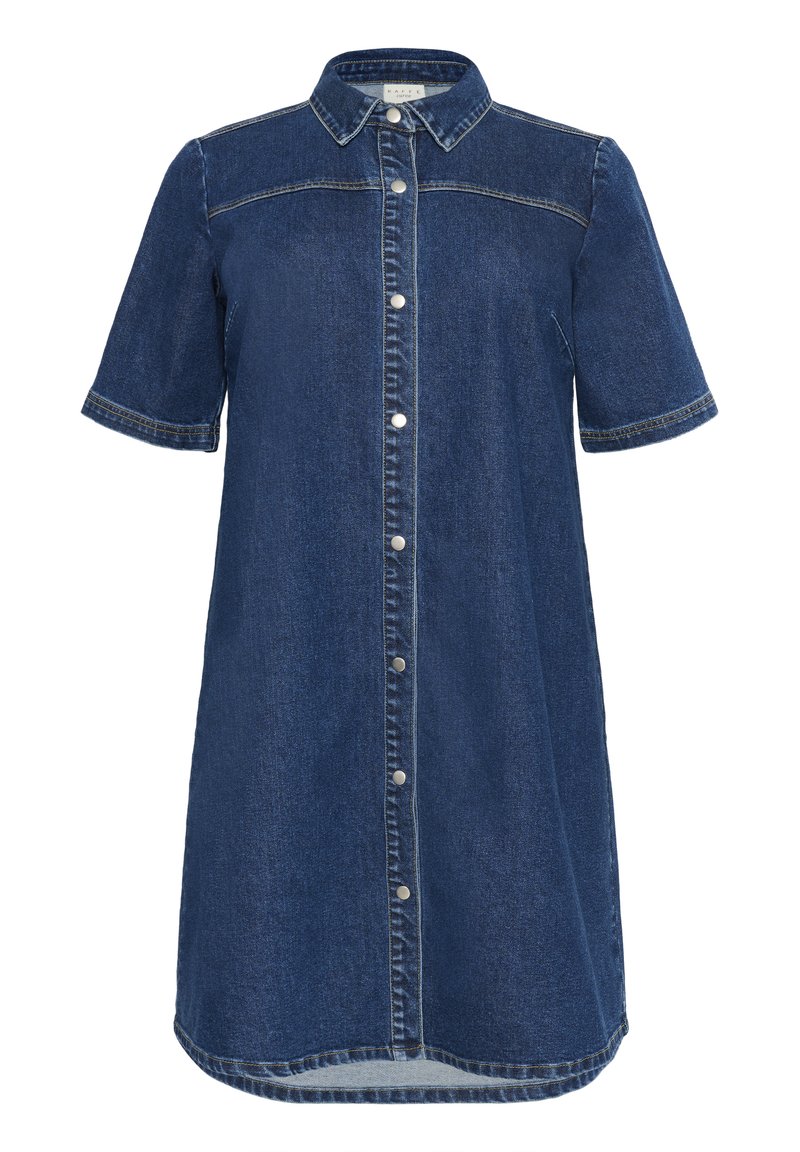 Kaffe Curve Jeansjurken blauw denim/bluedenim