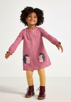 Lindex, LINDEX LONG-SLEEVED TUNIC WITH FRONT POCKETS LINDEX - Tunikaer - dusty pink