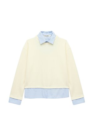 Koton STRIPED SWEATSHIRT . - Sweatshirt - beige