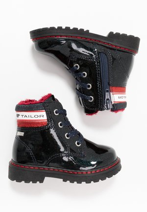 Lace-up ankle boots - navy
