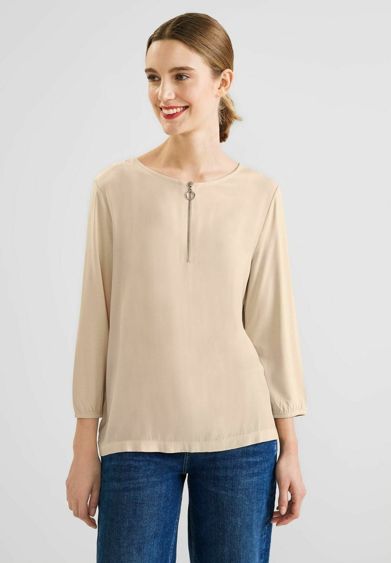 STINE-BLOUSE - BEIGE METALLIC