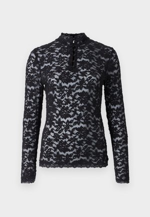 Rosemunde Top s dlhým rukávom - black