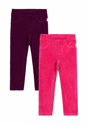 REGULAR FIT-2-PACK - Stoffhose - pink dark
