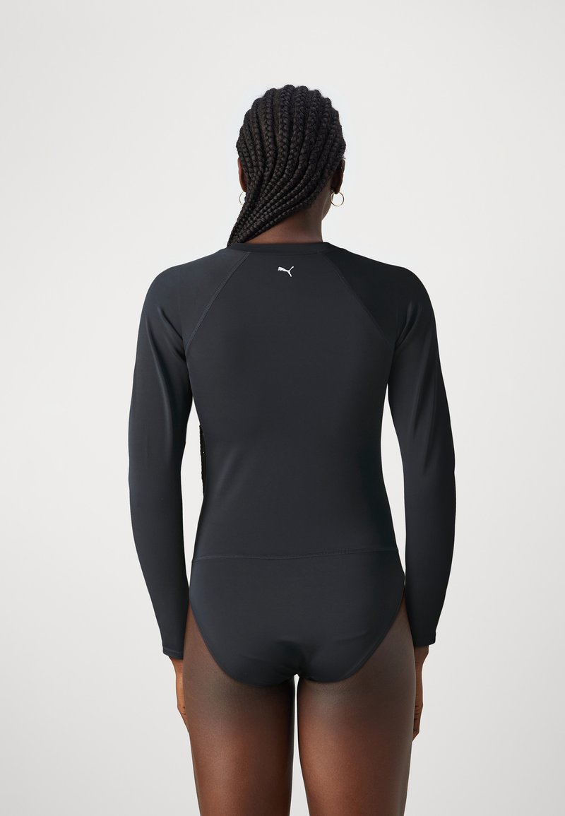 Puma SWIM WOMEN LONG SLEEVE SURF SUIT - Jednodílné plavky - black