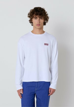HOMME YKOBOW - T-shirt à manches longues - blanc