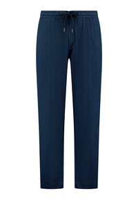 LENNY  - Trousers - blue dark navy stripes