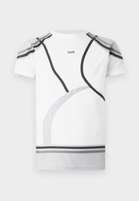 WILHELM - Print T-shirt - white/navy/grey