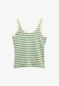 Selected, green stripe